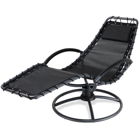 Lettino relax  a dondolo Eve antracite