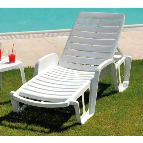 LETTINO RESINA BIANCO "OLEANDRO" 71x192x100HCM