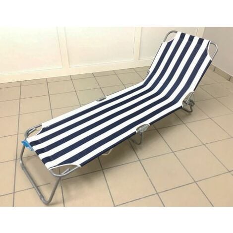 LETTINO SDRAIO PRENDISOLE MARE PISCINA PIEGHEVOLE TAORMINA 182X58 CM (51154)