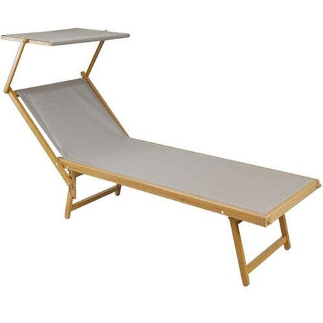 LETTINO SPIAGGIA ALLUMINIO EFFETTO LEGNO ECRU PAPILLON