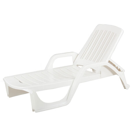 LETTINO ZANZIBAR 190X71XH46CM BIANCO REGOLABILE.