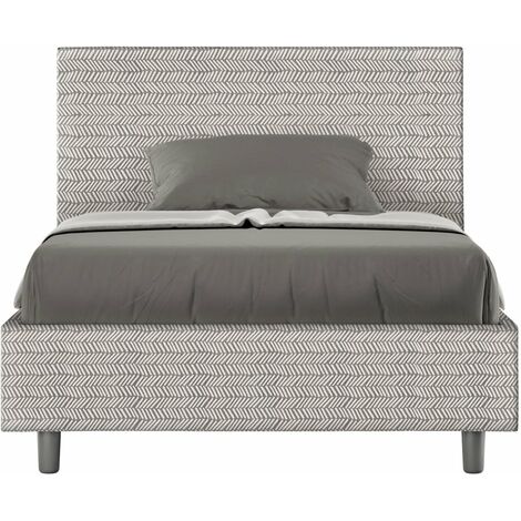 Letto 1 Piazza e Mezzo 120x190 cm con Rete Adele Aragona 1 Bianco