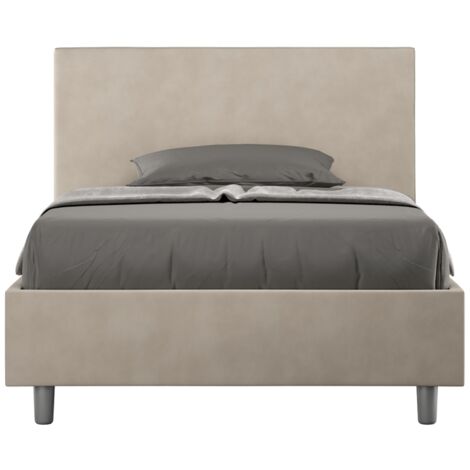 Letto 1 Piazza e Mezzo 120x190 cm con Rete Adele Sabbia