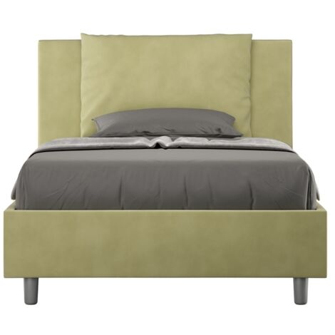 Letto 1 Piazza e Mezzo 120x190 cm con Rete Antea Tè Verde