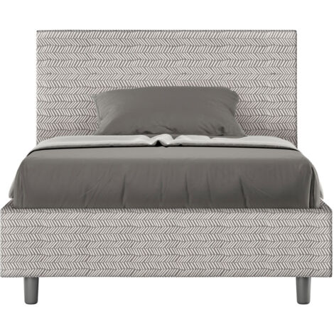Letto 1 Piazza e Mezzo 120x190 cm Senza Rete Adele Aragona 1 Bianco