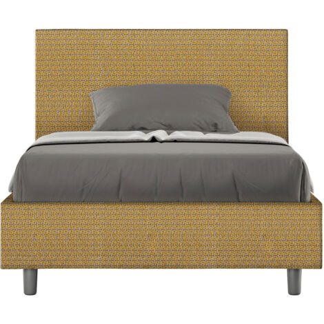 Letto 1 Piazza e Mezzo 120x190 cm Senza Rete Adele Labirinto 06 Giallo