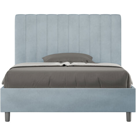 Letto 1 Piazza e Mezzo 120x190 cm Senza Rete Agueda Azzurro