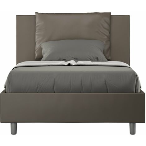 Letto 1 Piazza e Mezzo 120x190 cm Senza Rete Antea Cappuccino