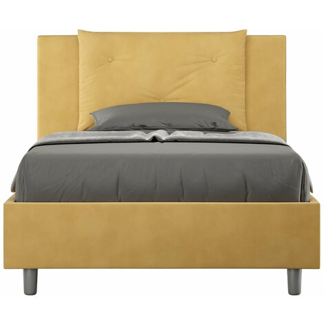 Letto 1 Piazza e Mezzo 120x190 cm Senza Rete Appia Ocra