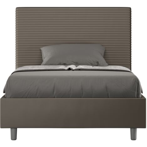 Letto 1 Piazza e Mezzo 120x190 cm Senza Rete Focus Cappuccino