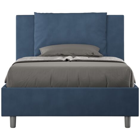 Letto 1 Piazza e Mezzo 120x200 cm Senza Rete Antea Blu