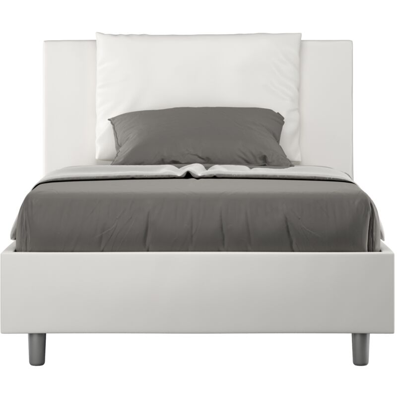 Giordanoshop Letto 1 Piazza E Mezzo 120x210 Cm Senza Rete Antea Bianco
