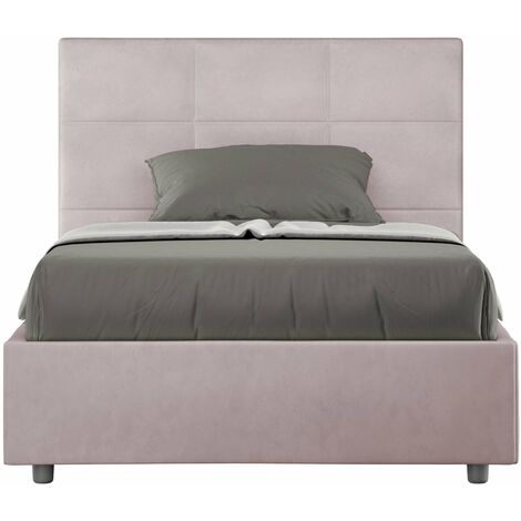 Letto 1 Piazza e Mezzo 120x210 cm con Rete Mika Glicine