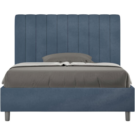 Letto 1 Piazza e Mezzo 120x210 cm Senza Rete Agueda Blu