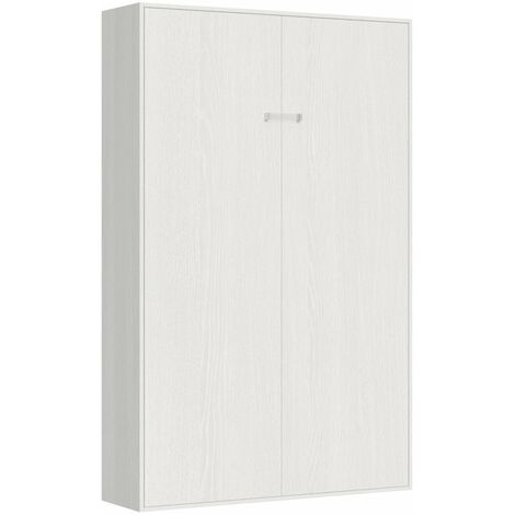 Letto 1 Piazza e Mezzo a Scomparsa Salvaspazio Kentaro H210 cm Bianco