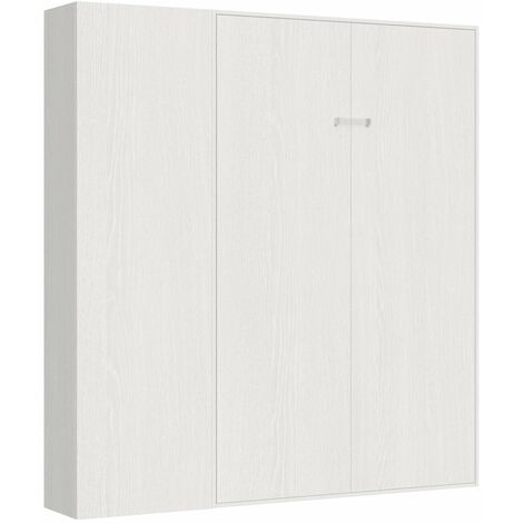 Letto 1 Piazza e Mezzo a Scomparsa Salvaspazio Kentaro H210 cm Bianco