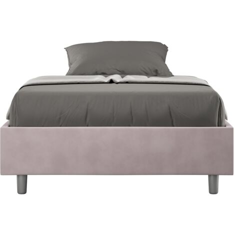 Letto 1 Piazza e Mezzo Sommier 120x190 cm Senza Rete Azelia Glicine