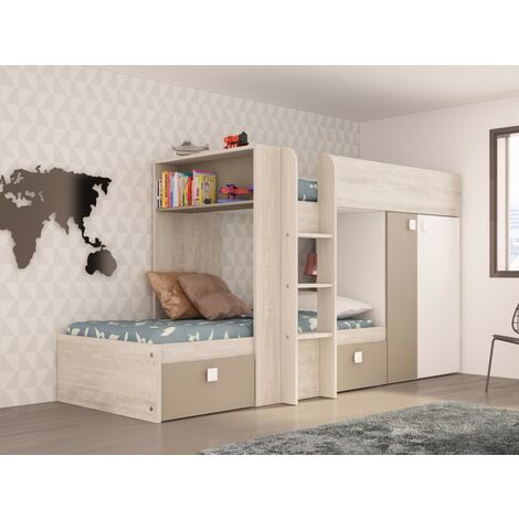 Letto scomparsa Alvin Gihome ® bianco grafite