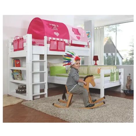 LETTO A CASTELLO BAMBINO A L TIRRENO - Naturale - 90 x 200 - Senza scivolo