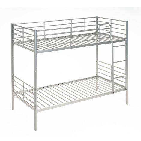 LETTO A CASTELLO DIVISIBILE TWINS - Argento - 90 x 200