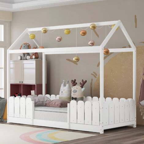 Letto a castello Letto per bambini 90 x 200 cm in legno, bianco