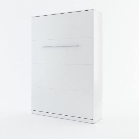 Letto a scomparsa Lenart Concept Pro CP01 140x200 verticale bianco opaco