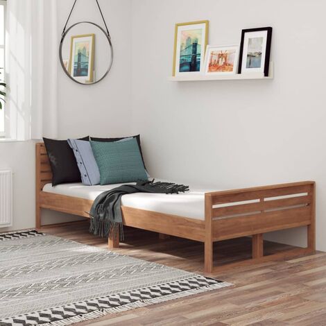 Letto singolo legno massello