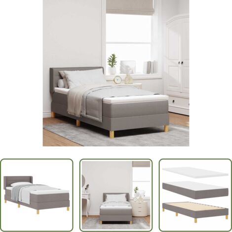 Letto box spring -  Letto a molle con materasso Talpa 200 x 80 cm Tessuto