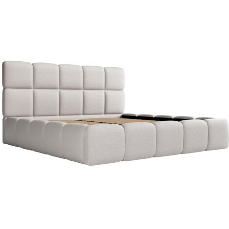 Letto con contenitore 180 x 200 cm Tessuto chiné Grigio DAMADO II di PASCAL MORABITO