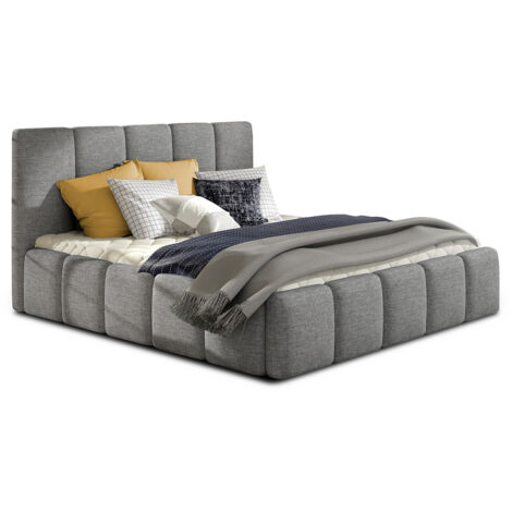Letto con contenitore con base Klaus grigio 180x200