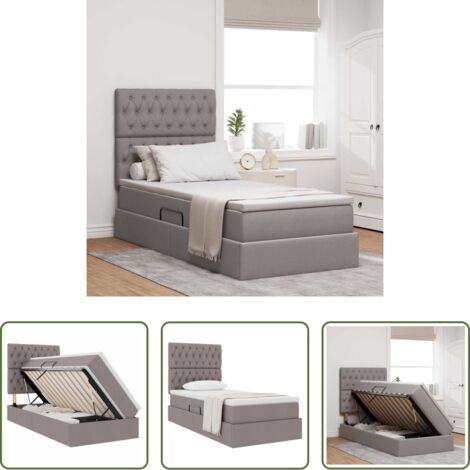 Letto con meccanismo idraulico -  Letto con contenitore e materasso Talpa 100 x 200 cm Poliestere