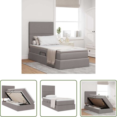 Letto con meccanismo idraulico -  Letto con contenitore e materasso Talpa 100 x 200 cm Poliestere