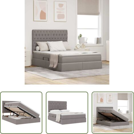 Letto con meccanismo idraulico -  Letto con contenitore e materasso Talpa 140 x 200 cm Poliestere