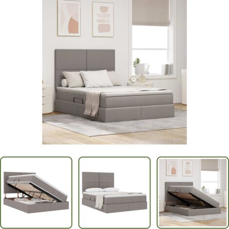 Letto con meccanismo idraulico -  Letto con contenitore e materasso Talpa 140 x 200 cm Poliestere