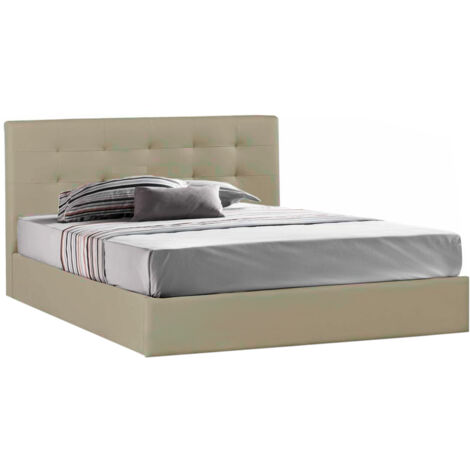 LETTO CONT. 1 PIAZZA E MEZZA 120X190CM TORTORA