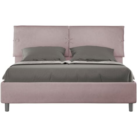 Letto contenitore da 160x200 in microfibra glicine Sleeper