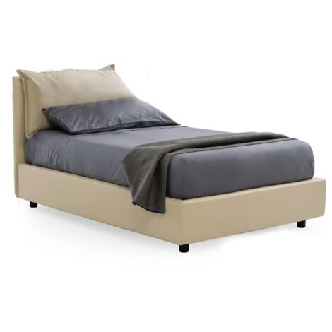 Letto contenitore parzialmente sfoderabile Atla