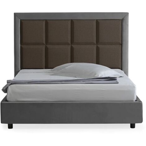 Letto contenitore parzialmente sfoderabile Domino