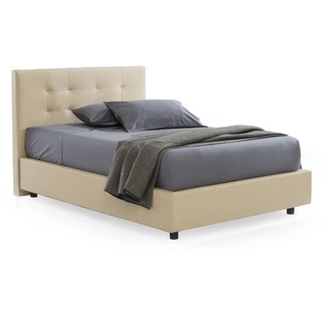 Letto contenitore parzialmente sfoderabile Eldo