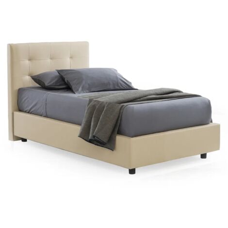 Letto contenitore parzialmente sfoderabile Eldo