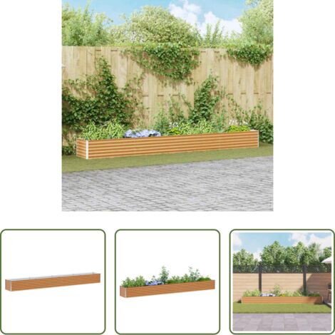 Letto da giardino -  Letto rialzato da giardino 390 x 50 x 36 cm Acciaio zincato