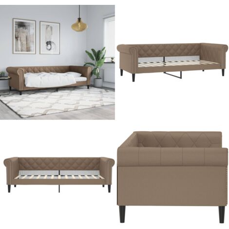 Letto da Giorno Cappuccino 80x200 cm in Similpelle - Divano letto - Similpelle