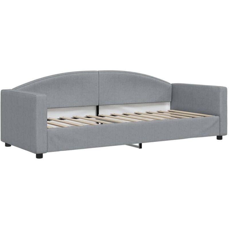 Vidaxl - Letto da Giorno Grigio Chiaro 80x200 cm in Tessuto Grigio