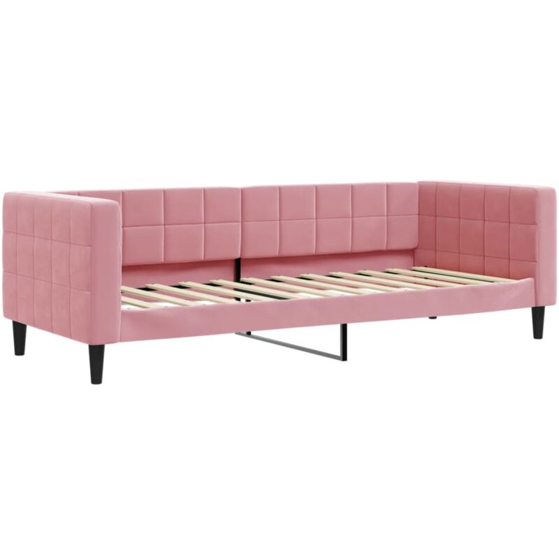 Letto da Giorno Rosa 80x200 cm in Velluto Vidaxl Rosa