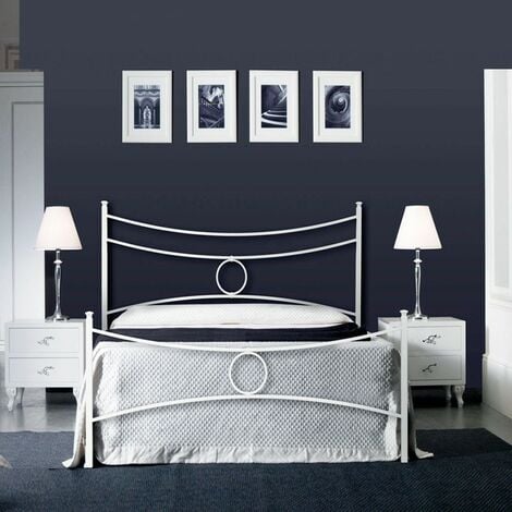 Letto Singolo Con Contenitore Idraulico - Giroletto In Similpelle Bianco, 120x200 Cm, Con Sollevamento A Gas - Foto 12