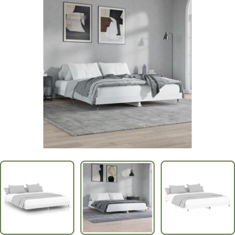 Letto in legno -  Giroletto Bianco 120x200 cm in Legno Multistrato