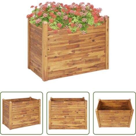Letto in legno -  Letto Rialzato da Giardino 110x60x84 cm Legno Massello d'Acacia