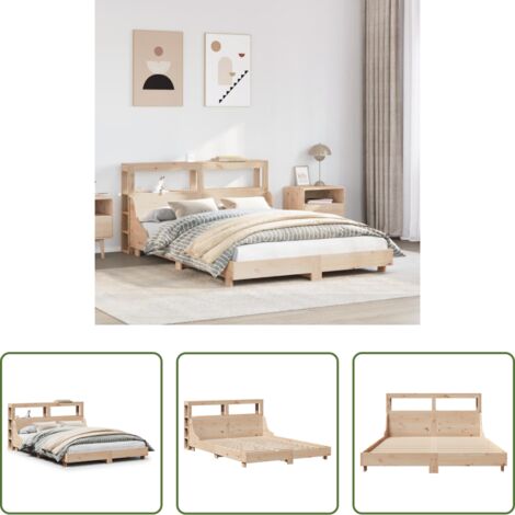 Letto in legno -  Letto senza Materasso 120x190 cm in Legno Massello di Pino