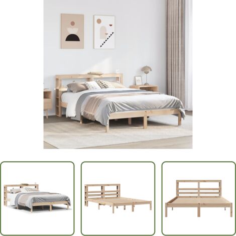 Letto in legno -  Letto senza Materasso 120x200 cm in Legno Massello di Pino