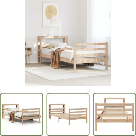 Letto in legno -  Letto senza Materasso 90x200 cm in Legno Massello di Pino
